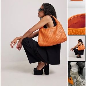 NWT! NA-KD Orange Woven Bag